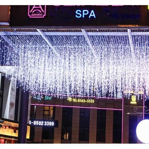 5M 216LEDs Curtain Lights 8 Modes Lighting Change For Party Garden Stage Garland Fairy Led String Xmas Decor With EU Plug