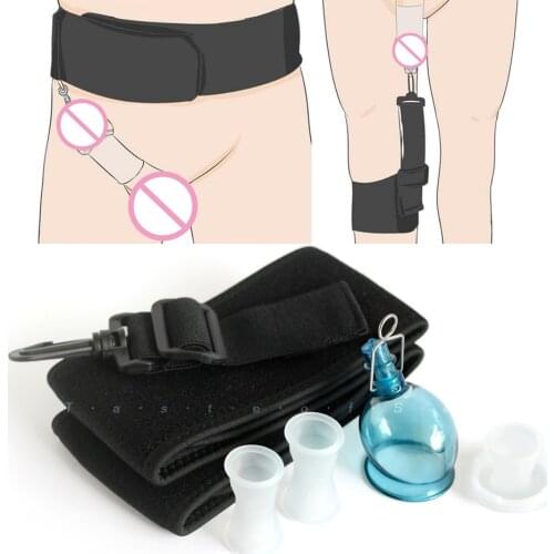 Penis Extender Sex Toy Male Penis Enlargement Enlarger Edge Stretcher Dildo Pump Handle Vacuum Pumps Enhancement Cup Belt Hanger