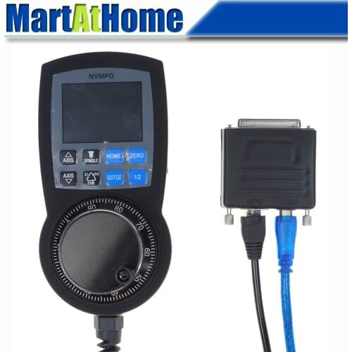 USB to Parallel Port CNC Kit - 6 Axis MPG with Handwheel & LCD for Laptop #SM771 @SD