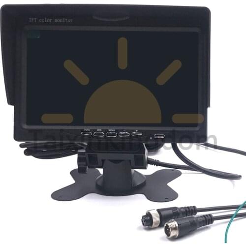 Wholesale IPS vehicle monitoring LCD 12V reversing video harvester / truck HD video display