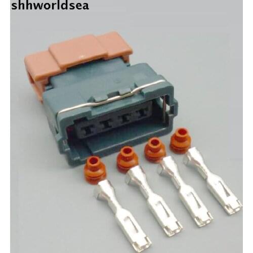 Worldgolden 4 Pin 10378 Auto Connector Female Wire Socket For Toyota 4 AGE 16V TPS Mitsubishi KA24 SR20 MAF EVO Lancer TPS Plug