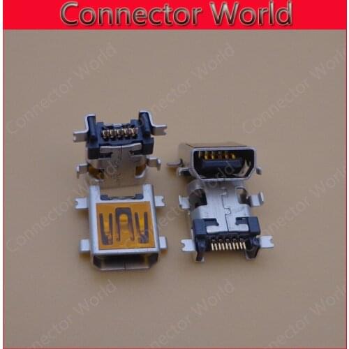 20-500pcs micro 8P port jack charging socket mini usb connector 8-pin for MP3 MP4 GPS etc,4 foot SMT 8-pin female dock plug