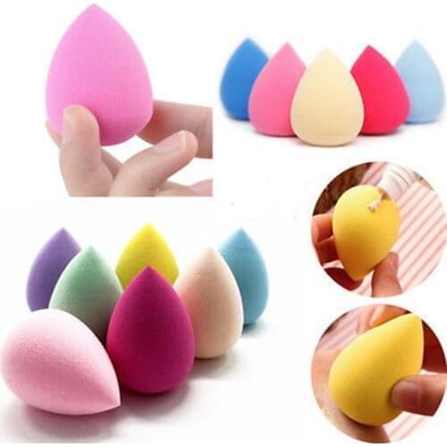 3pcs Professional Makeup Sponge Puff Cosmetic Puff For Foundation Concealer Pink Rose Green Make Up Puff