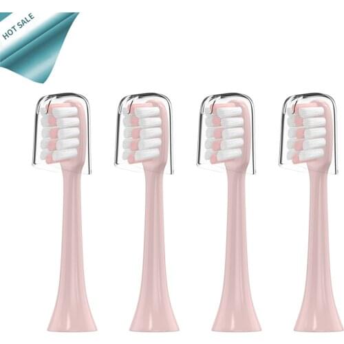 4 pcs Soocas X3 X5 Toothbrush Heads with cap for Xiaomi Mijia SOOCARE X3 Tooth Brush Head Sonic Electric Replacement