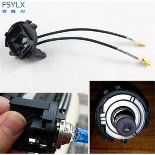 FSYLX H7 HID xenon headlight bulb adapter holder for vw GOLF 7 HID xenon bulb socket for VW Tiguan/Golf 7/Scirocco/Sharan/Touran