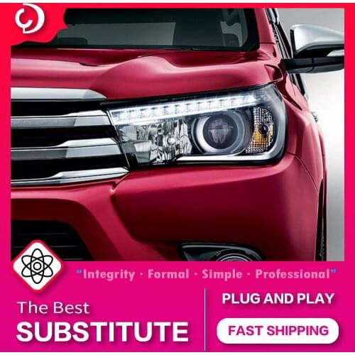 AKD Car Styling Headlights for Toyota REVO Hilux LED Headlight DRL Head Lamp Led Projector Automotive Accessories