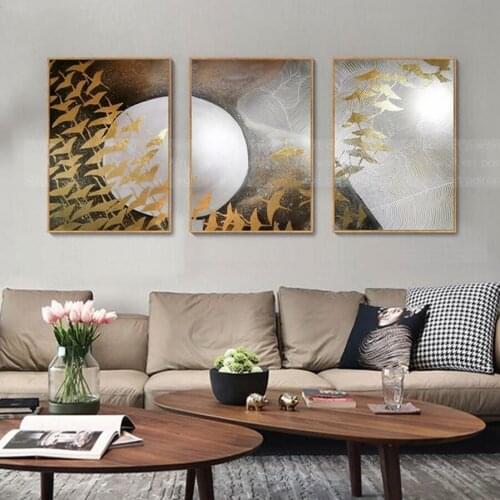 Rhinestones diamond embroidery Abstract art diamond mosaic full round square diamond painting 3 pcs for living room wall decor