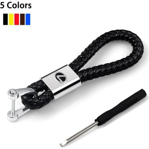 1PC Hand Woven Car KeyChain Detachable Metal Horseshoe Buckle Key Chain For Men High Quality Gift K393 For LEXUS CT200h F sport