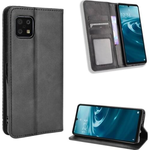 For Sharp Aquos Sense 6 Case Luxury Flip PU Leather Wallet Magnetic Adsorption Case For Sharp Aquos Sense6 Phone Bags