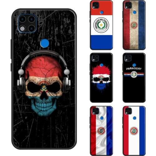Paraguay Flag Case For Xiaomi Redmi Note 8 9 Pro 8T 9S Note 10 Pro Funda For Redmi 9 9C 9A K40 9T Cover