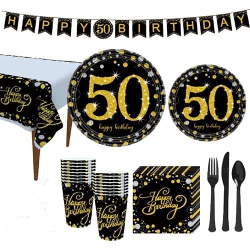 Black Gold Balloons 30 40 50 Years Cheers to 30 years Ballons 30th 40th Years Birthday 50th years Party Decor Latex Balloon