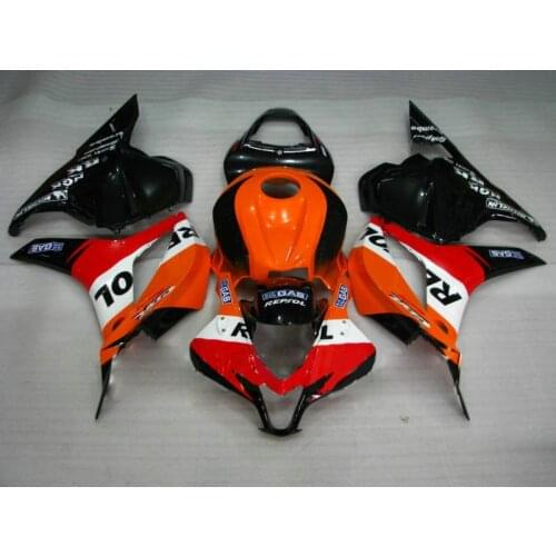 Dor-Custom Fairing kit for CBR600RR F5 09 10 11 12 CBR 600RR 2009 2010 2012 ABS White Orange red Fairings set