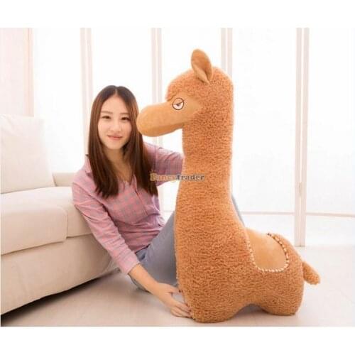 Fancytrader 43'' / 110cm Super Cute Soft Stuffed Giant Alpaca Toy, Best Gift for Lover, Decoration Toys, Free Shipping FT50088