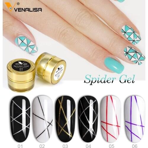 Venalisa painting gel Nail Art uv led 8ml professional nail paint gel polish uv color gel lacquer emboss pull line spider gels