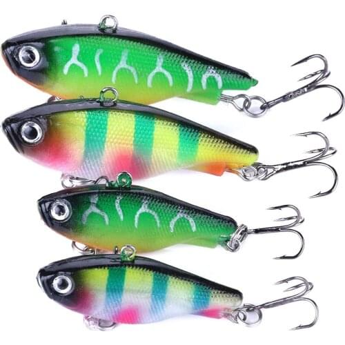 HENGJIA 4.5cm/6cm 1pcs Soft Lead Jig Head VIB Fishing Lures Shape Bait Pesca Fishing Tackle