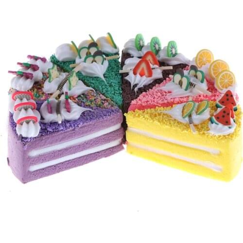 HotColorfulSlowRisingCakeFridgeMagnetWhiteboardMagnetsSoftBreadArtificialFakeKidToyFoodsChildrenGifts