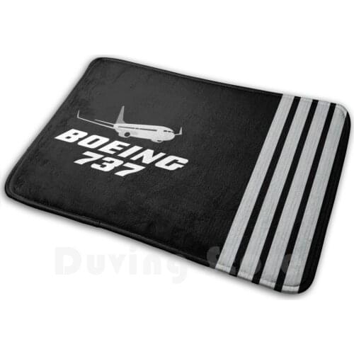 Boeing 737 Stripes Carpet Mat Rug Cushion Boeing Airbus Pilot Captain Aviation Airplane Plane Airplane Landing Takeoff