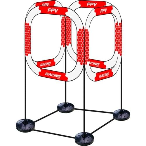 LDARC Foldable Flying Crossing Racing Gate Door 580mm 765mm 780mm with Base for FPV RC Drone Quadcopter Indoor Outdoor