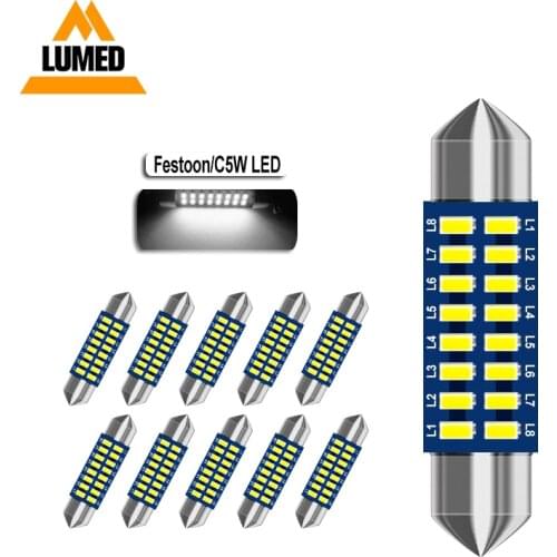 Светодиодные LED лампы C5W (SV8.5-8) LUMED China At AliExpress