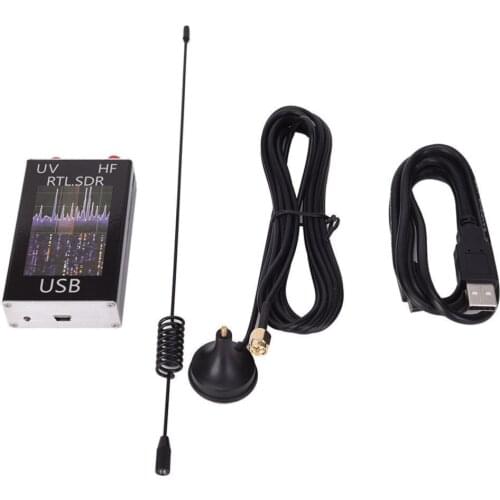 Ham Radio Receiver 100KHz-1.7GHz full Band UV HF RTL-SDR USB Tuner Receiver USB dongle with RTL2832u R820t2 Ham Radio RTL SDR
