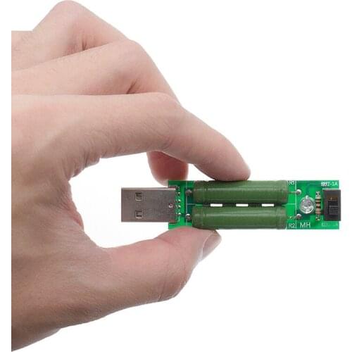 USB mini discharge load resistor 2A/1A With switch 1A Green led, 2A Red led USB Port Mini Discharge Load