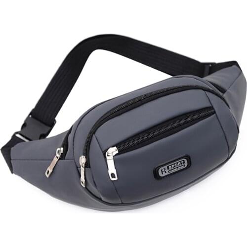 Fashion Multi-pock Men Waist Bag High Quality Durable Waterproof Oxford Men Waist Pack Mens Outdoor Chest Bag Crossbody Bag