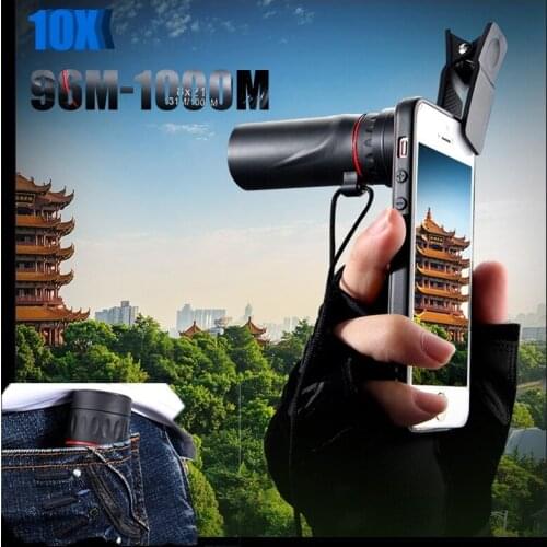 Monocular Telescope 8x21 Mini Portable 10X Telescope for Childrens Outdoor Pocket Mini Single Tube with Mobile Phone Bracket