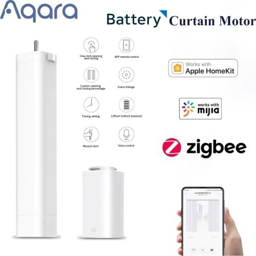 Aqara B1 Curtain Motor Wireless Motorized Electric Zigbee Motor With Battery Mijia Apple Homekit Smart Curtains Remote Conotrol