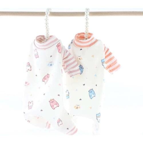 Cartoon Summer Dog Clothes Jumpsuit Pajama for Small Dogs Shih Tzu Yorkshire Terrier Pajamas Puppy Cat Clothing Pet Pyjama 2021