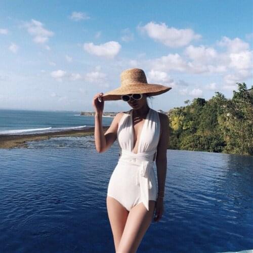 2021 New Korean Style Suits Women One Piece Swimsuit Padded Bra Swimwear Push-up Monokini Bathing Suits Summer Beach Wear