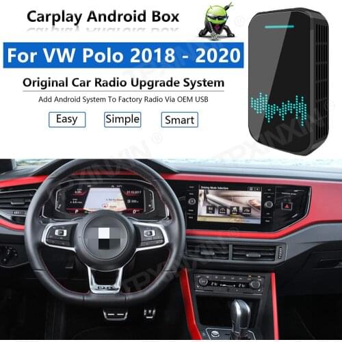 Upgrade Radio Carplay Android Auto Audio For VW Polo 2018-2020 Apple Wireless AI Box Car Multimedia Player GPS Navi unit