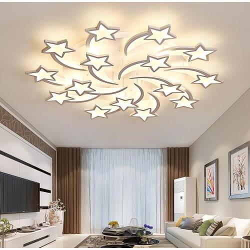 Modern LED Chandelier stars Ceiling Lights For Living Room Bedroom Dinning Room Lamp Lighting Home Hotel Ceiling chandeliers D59