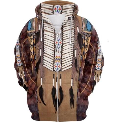 Native Indian New Fashion Harajuku 3D full Printed Hoodie/Sweatshirt/Jacket/Men Women hiphop casual fit