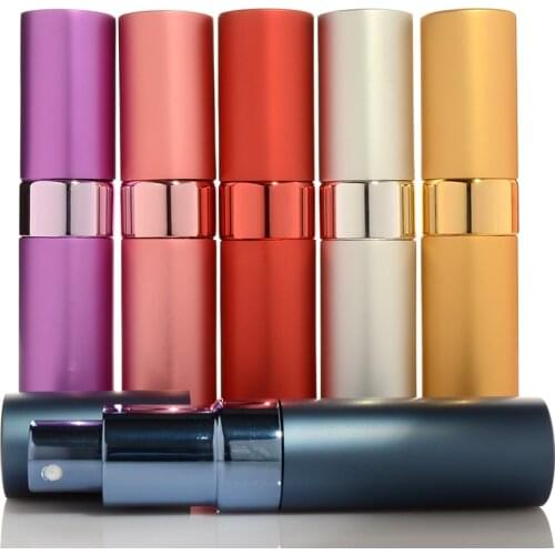 1pc 15ml Top Quality Refillable Glass Perfume Bottle Metal Atomizer Spray Travel Aluminum Empty Parfume Bottle