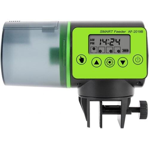 Smart Automatic Fish Feeder with LCD Indicates Timer Aquarium Feeder Fish Tank Auto Feeding Dispenser Aquarium Accessories