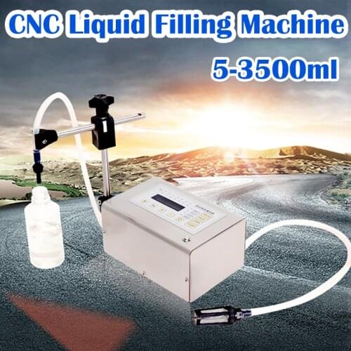 5-3500ml CNC GFK-160 Liquid Filling Machine Water Drink Perfume Juice Milk Small Bottle Filler Liquid Packing Fill Equipment