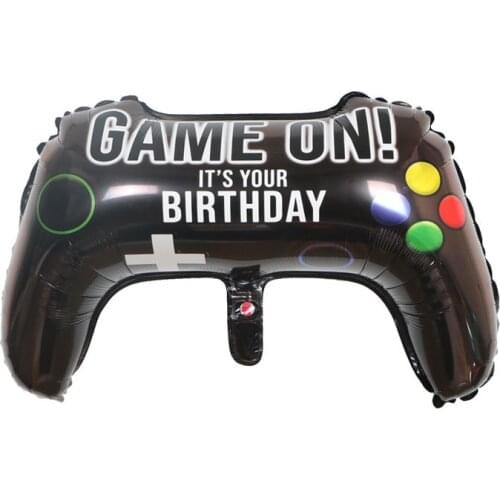 Video Game Controller Balloons Handle Shape Foil Balloons Happy Birthday Venue Personality Party Decoration Kids Toy