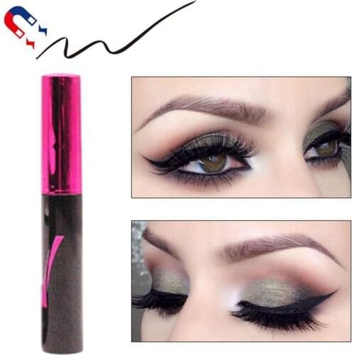 Waterproof Quick Drying Sweat-proof Magnetic Eyeliner Liquid Eyes Long-lasting Makeup Big L0N8 Eyelashes Eyeliner For Magne L8T1