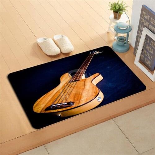 WU&89 Custom Colorful guitar 04 Doormat Home Decor Door mat Floor Mat Bath Mats foot pad P-F718kh-v89e