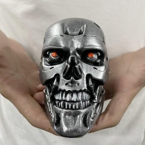[VIP] Terminator Skull T800 Arnold Schwarzenegger resin figure statue toy skeleton head Collection model desk decoration