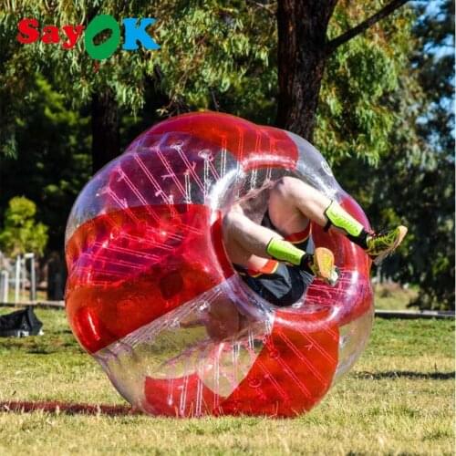1.8m Inflatable Bubble Soccer 0.8mm PVC Air Bumper Ball Body Zorb Ball Bubble Football Bubble Soccer Ball For Sale