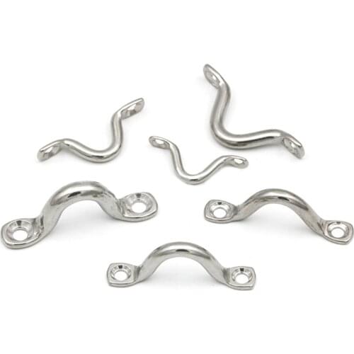 10PCS M5 304 Stainless Steel Pad Eye Strap for Boat Door Handle Pull Door Knob