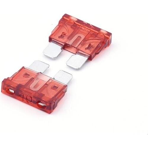 2/10Pcs 40A 32V Blade Fuse Car Truck Low Profile Fuse Micro Blade Fuse Set Kit Micro CAR Insurance Film Plug-in Fuse Quantity