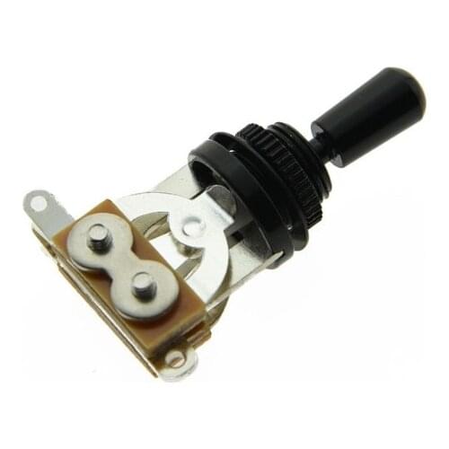 KAISH Black LP 3 Way Guitar Toggle Switch w/ Black Metal Tip fits LP SG