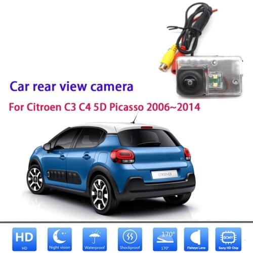 For Citroen C3 C4 5D Picasso 2006~2014 Car Reversing Parking Camera For HD Night Vision Waterproof Backup Camera