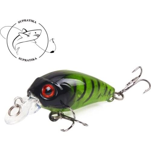 1Piece 45mm 3.5g 3D Eyes Artificial Plastic Minnow Fishing Bait Lures With 2 Treble Hooks For Sea Wobblers Hard Baits Pesca