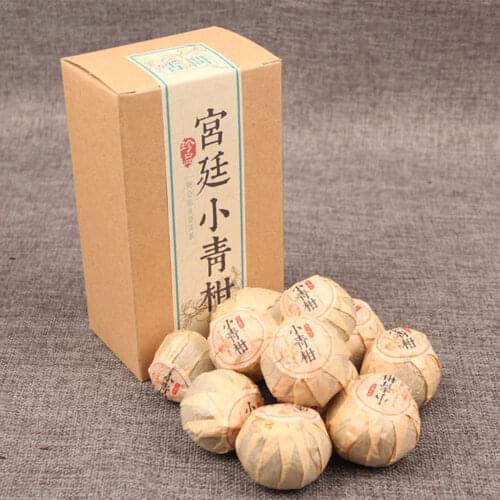 2020/2021 Year Orange Shu Puer Chinese Tea Guwen Xinhui Mandarin Yunnan Ripe Puer Chinese Tea 100g