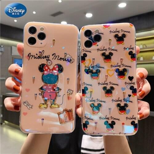 2021 Disney Mickey Minnie for IPhone 7 Plus Xr Xs Max 11/12pro Max 12mini Kawayi Couple Phone Case