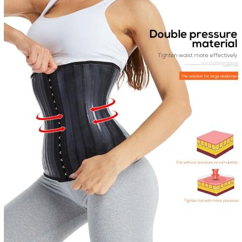 Colombianas Latex Waist Trainer Corset Top Slim Belt Modeling Strap 25/9 Steel Bones Waist Cincher Body Shaper Belly Binder