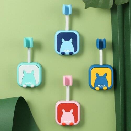 Shower Head Holder Easy Installation Adjustable High Durability Punch-free Showerhead Arm Bracket Mount Bathroom Strong Adhesive